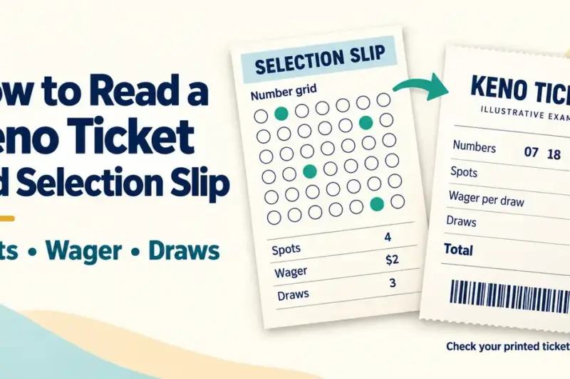 How to Read a Keno Ticket and Selection Slip