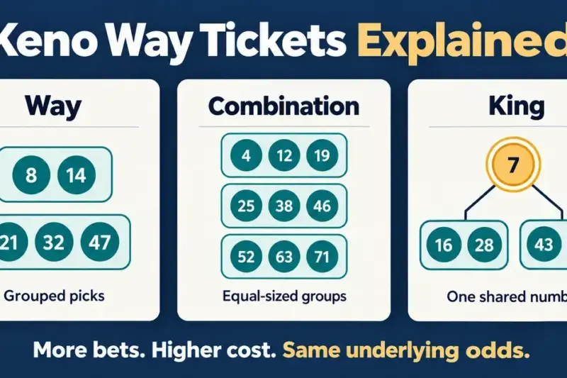 Keno Way Tickets Explained: Way, Combination and King Tickets